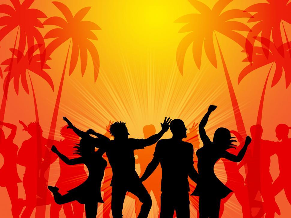 Free Image of Tropical Island Represents Coconut Palm And Beach 