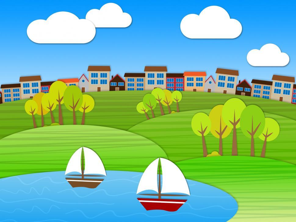 Free Image of Sea Landscape Represents Meadow Relaxing And Meadows 