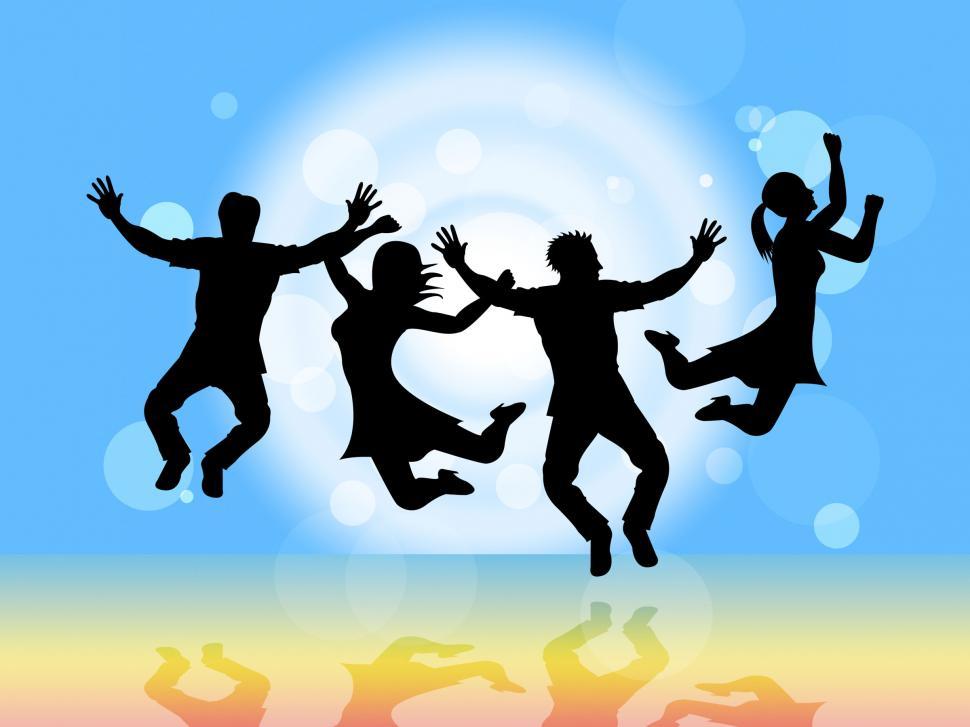 Free Image of Jumping Glow Means Light Burst And Child 