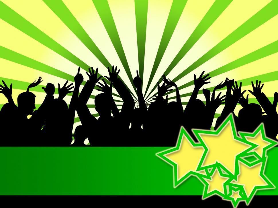 Free Image of Rays Spectators Indicates Group Of People And Beam 