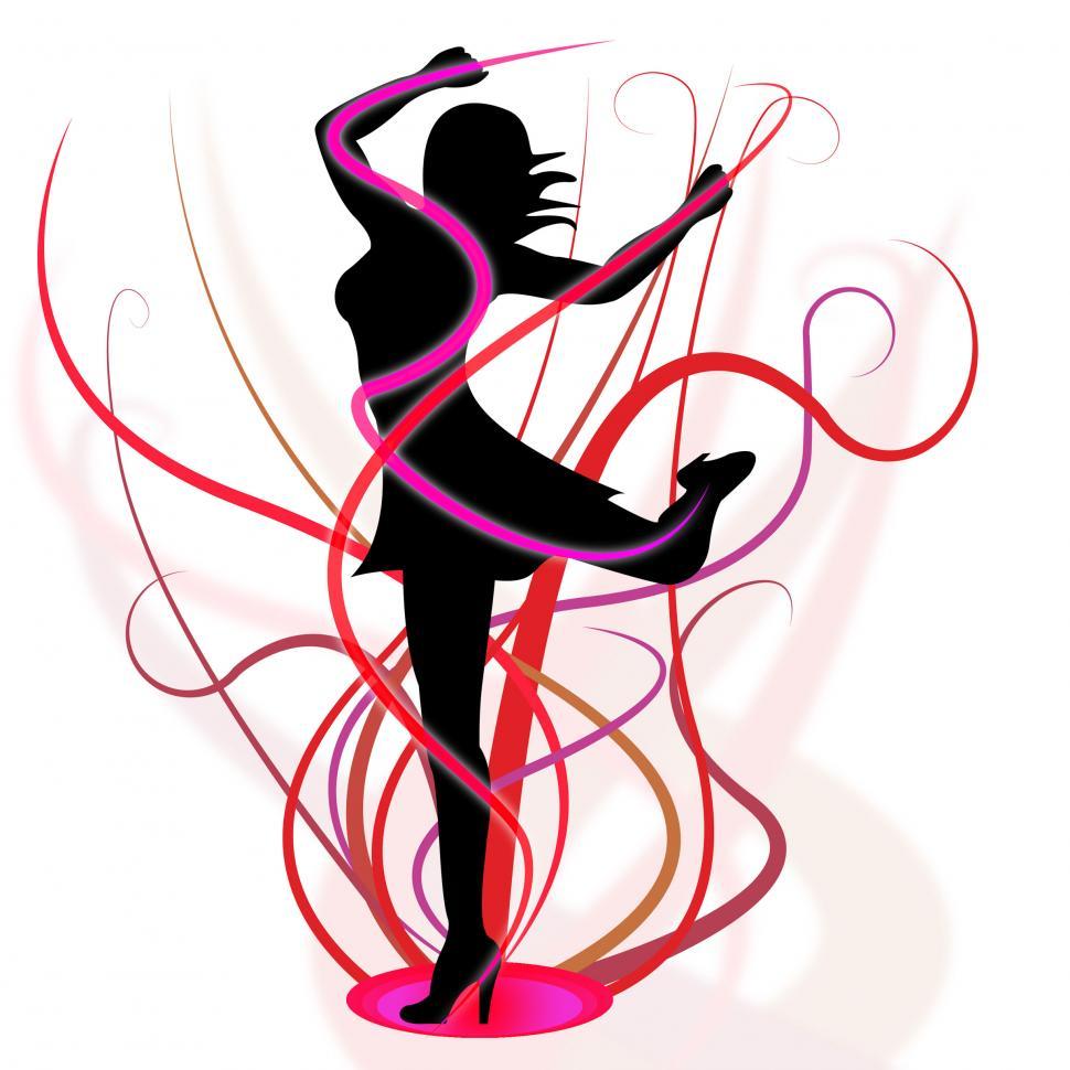 Free Image of Dancing Aerobics Means Young Woman And Girl 