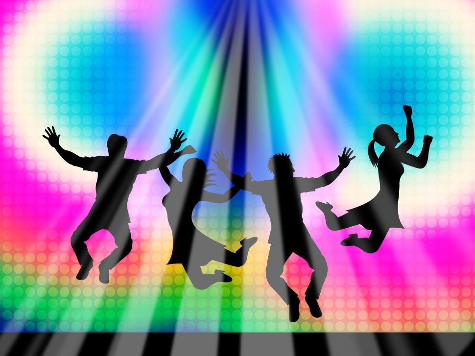 Free Image of Jumping Joy Represents Light Burst And Happy 