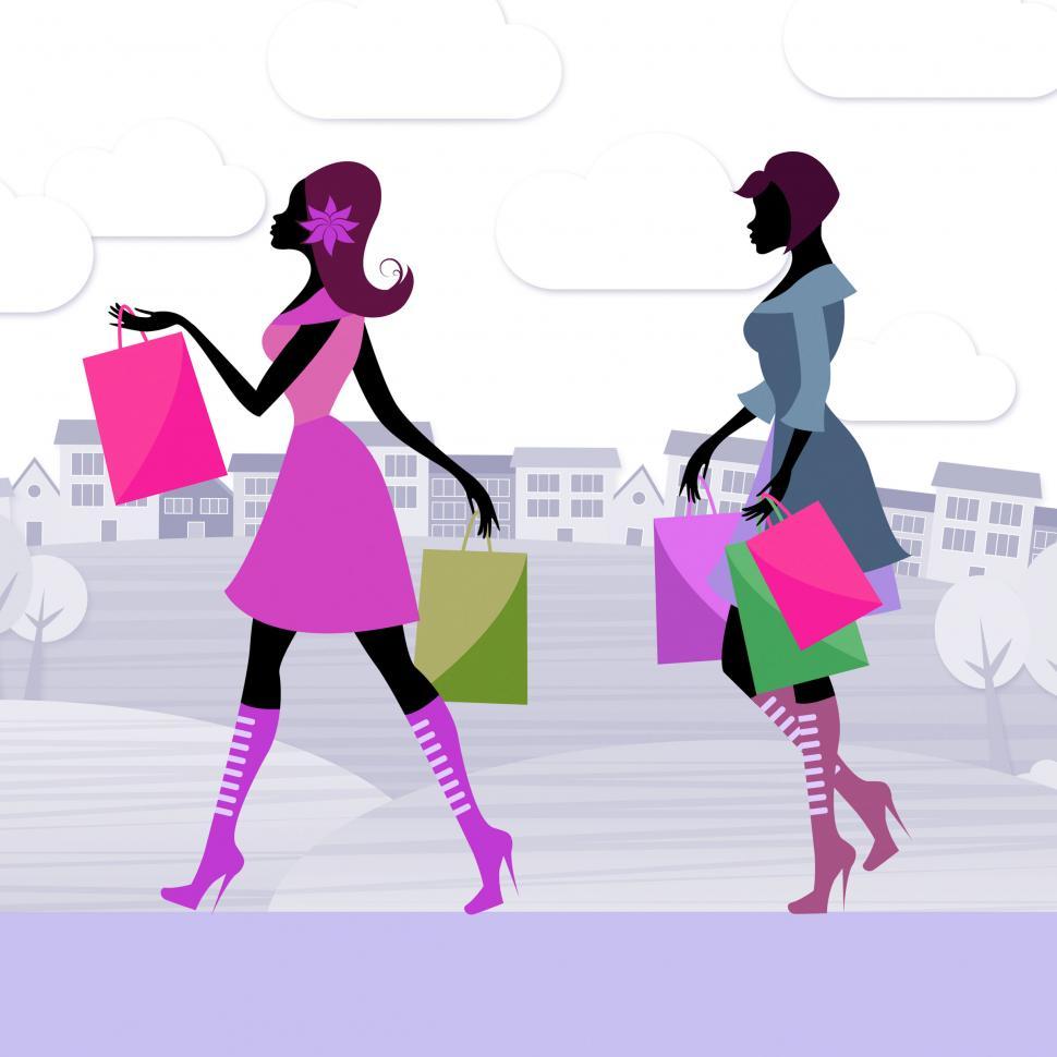Free Image of Shopper Women Means Retail Sales And Adults 