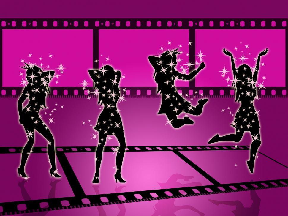 Free Image of Filmstrip Disco Means Discotheque Photography And Photographic 