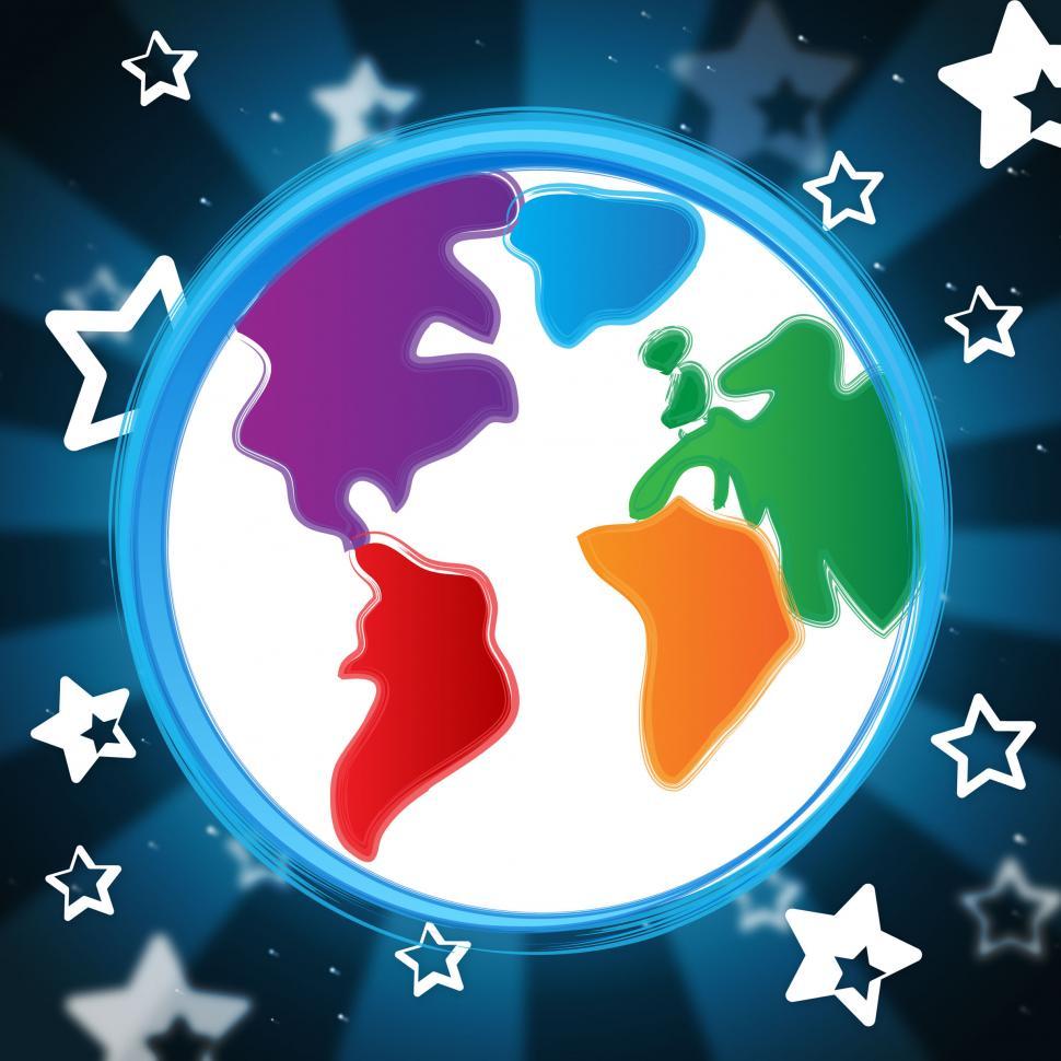 Free Image of Background Globe Indicates Globalisation Backdrop And Abstract 