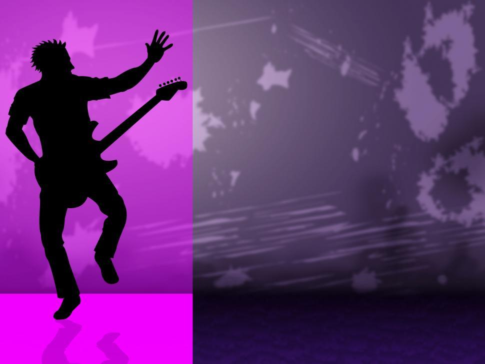 Free Image of Guitar Copyspace Indicates Sound Track And Audio 