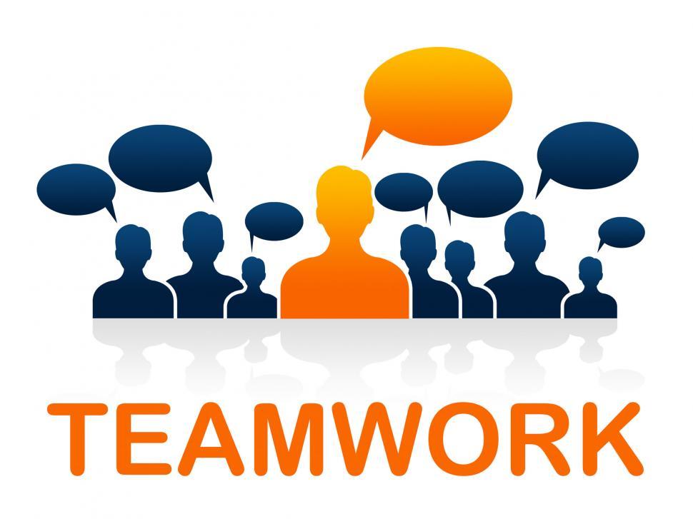 Free Image of Team Teamwork Means Cooperating Ally And Cooperate 