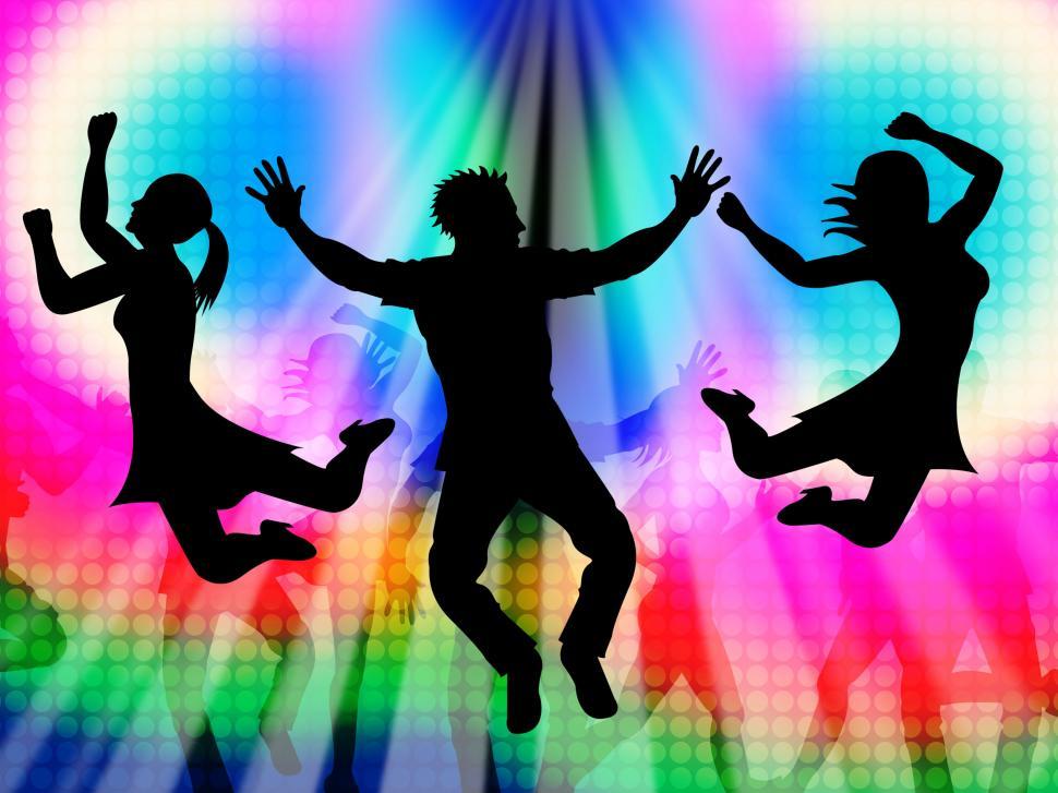 Free Image of Excitement Jumping Represents Disco Dancing And Activity 