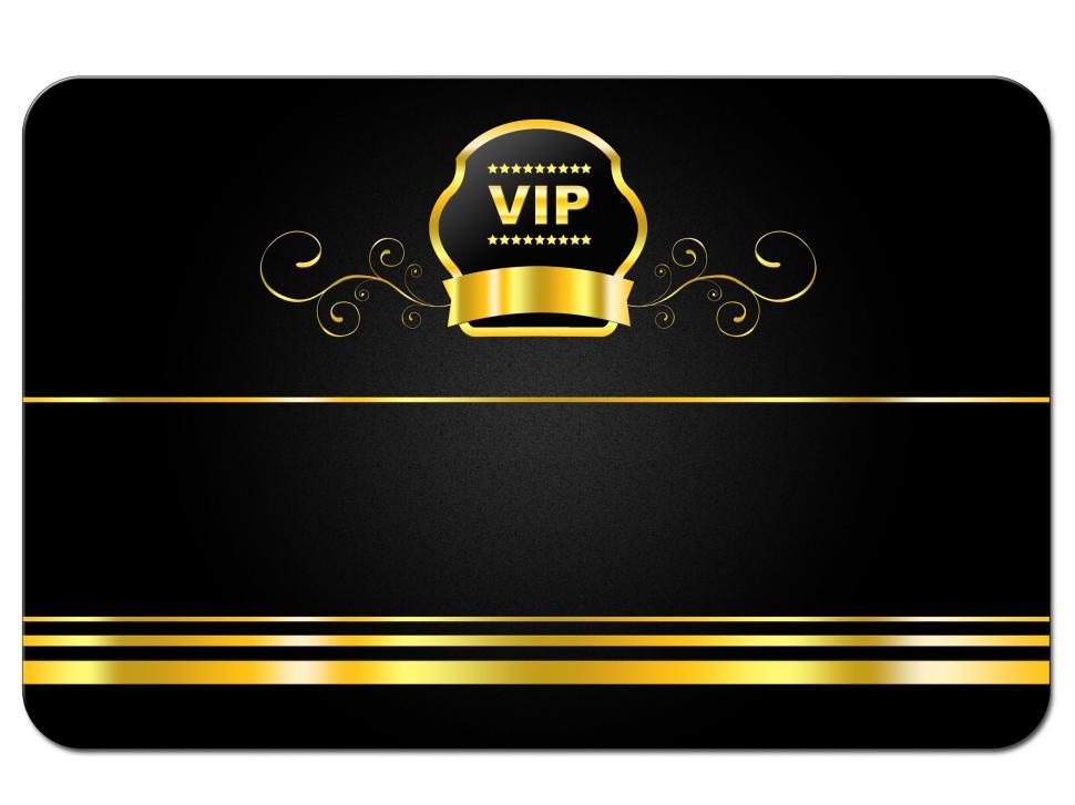 Free Image of Membership Card Represents Very Important Person And Club 