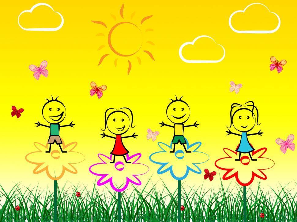 Free Image of Summer Kids Shows Free Time And Joy 