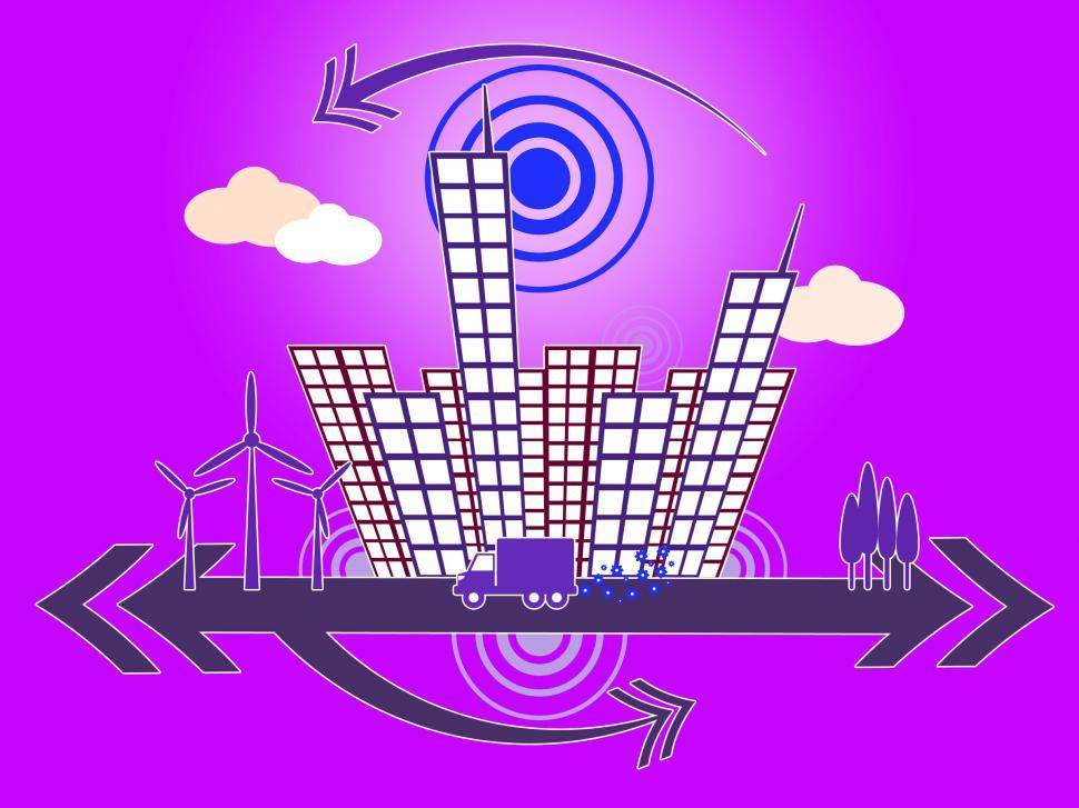 Free Image of Office Buildings Shows Facade City And Background 