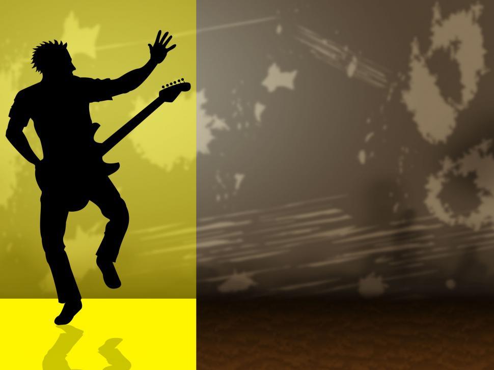 Free Image of Guitar Copyspace Indicates Blank Musical And Play 
