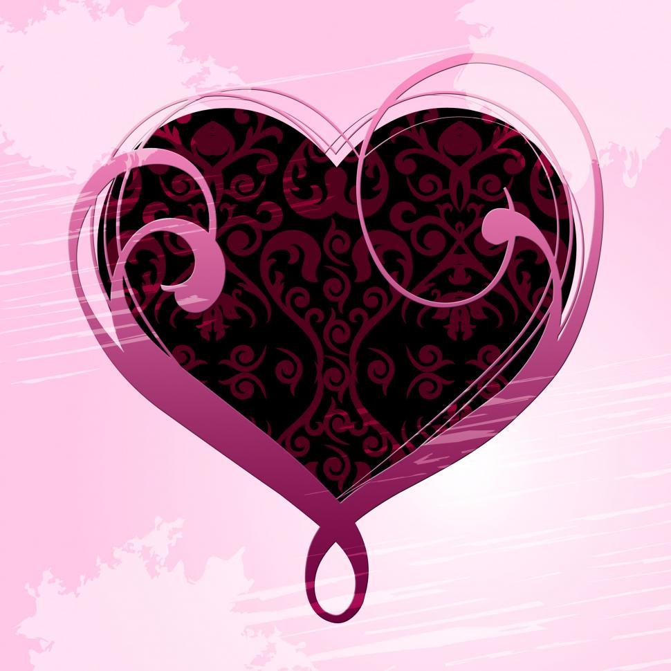Free Image of Heart Background Indicates Valentines Day And Affection 