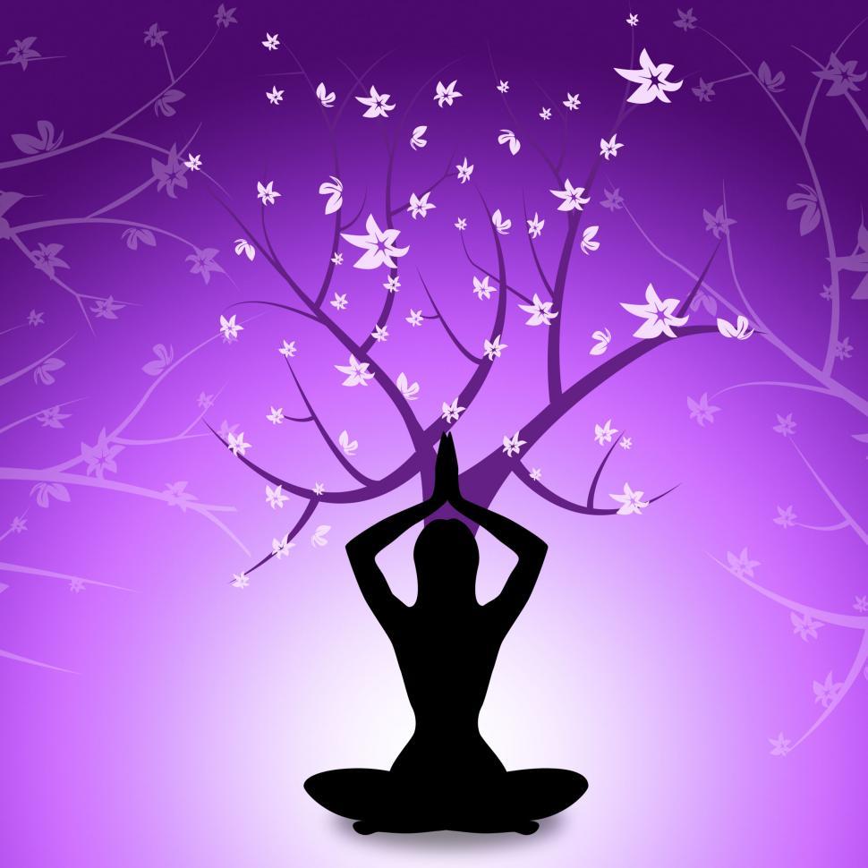 Free Image of Yoga Peace Shows Love Not War And Calm 