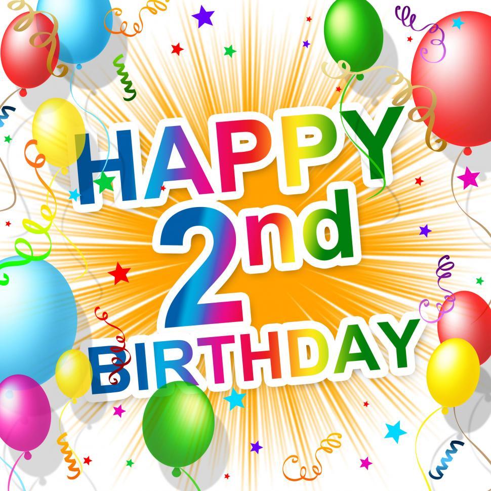 Free Image of Second Birthday Shows Congratulating Celebrate And Celebration 