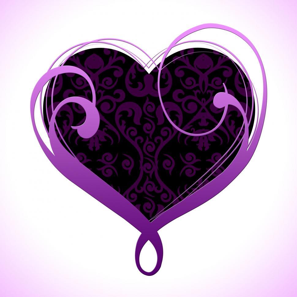 Free Image of Heart Background Indicates Valentines Day And Abstract 