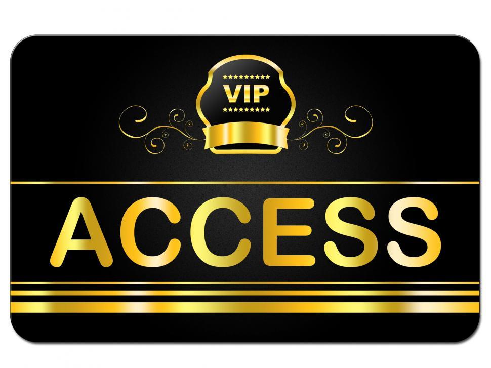 Free Image of Membership Card Represents Very Important Person And Access 