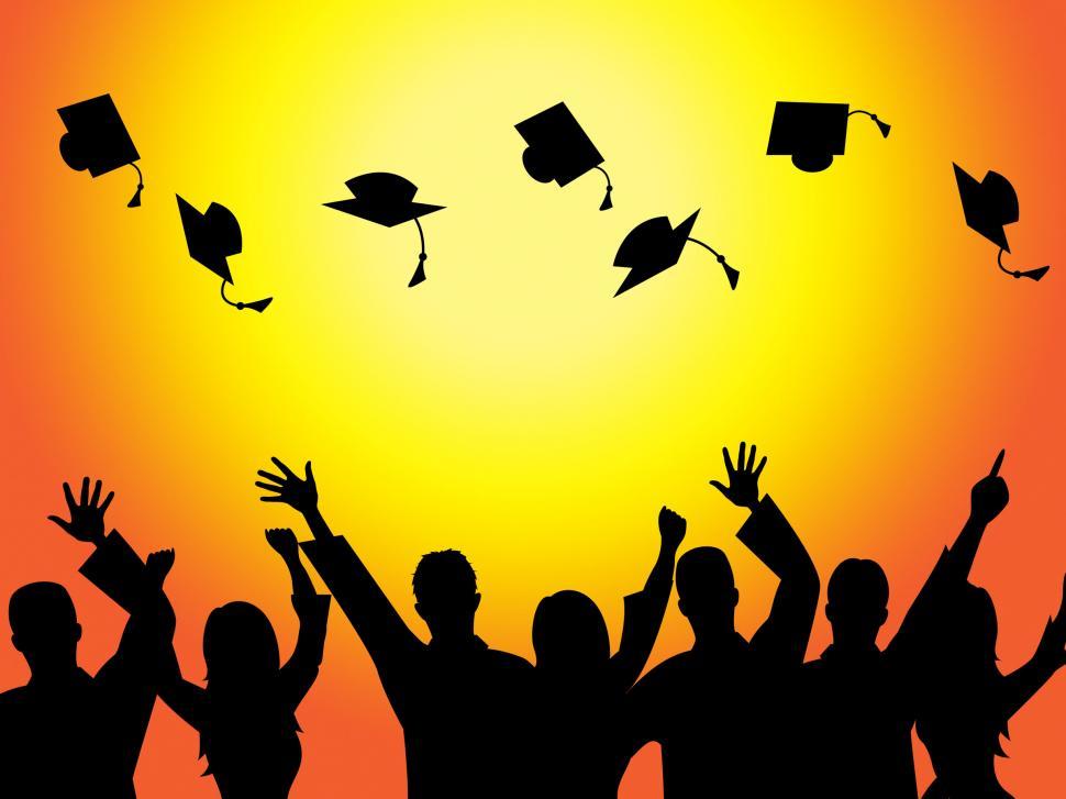 Free Image of Graduation Education Means Graduate Diploma And Train 