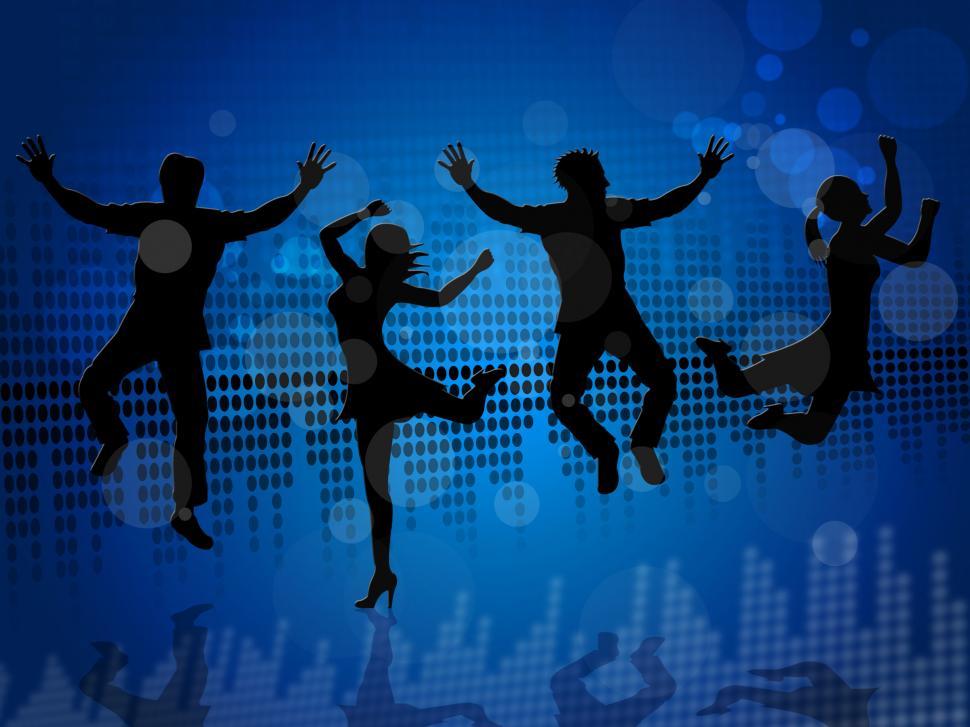 Free Image of Joy Music Shows Sound Track And Jumping 