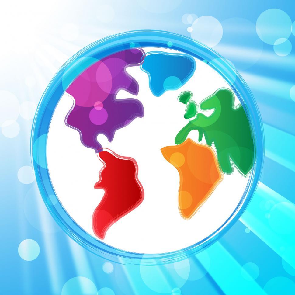 Free Image of Background Globe Indicates Planet Globalize And Backgrounds 