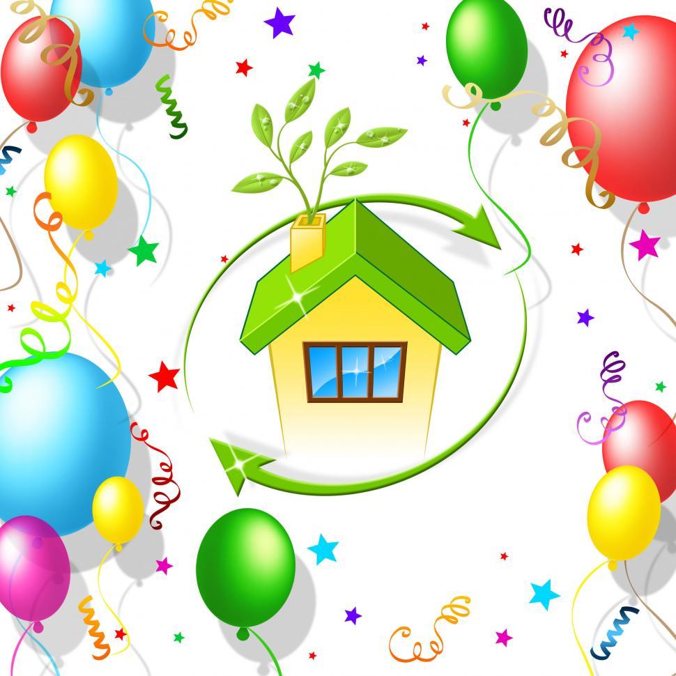 Free Image of Balloons Home Represents Housing House And Residence 