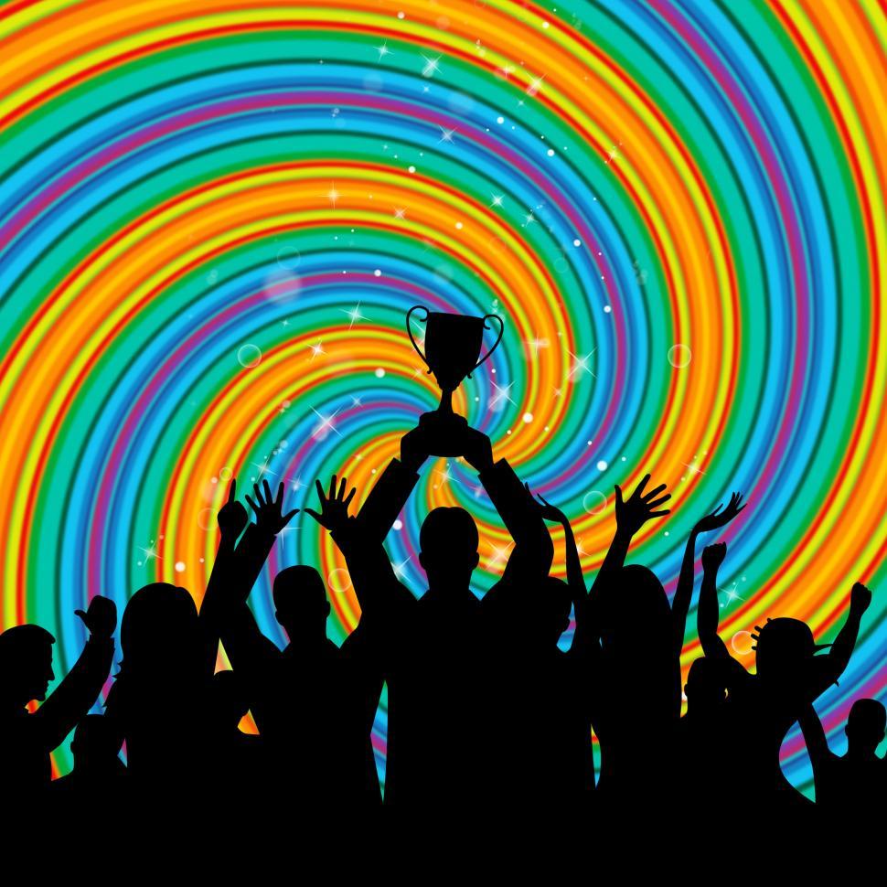 Free Image of Trophy Celebrate Represents First Place And Awarding 
