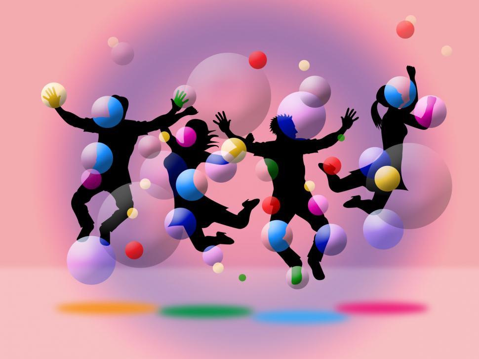 Free Image of Bubbles Joy Shows Positive Fun And Youth 