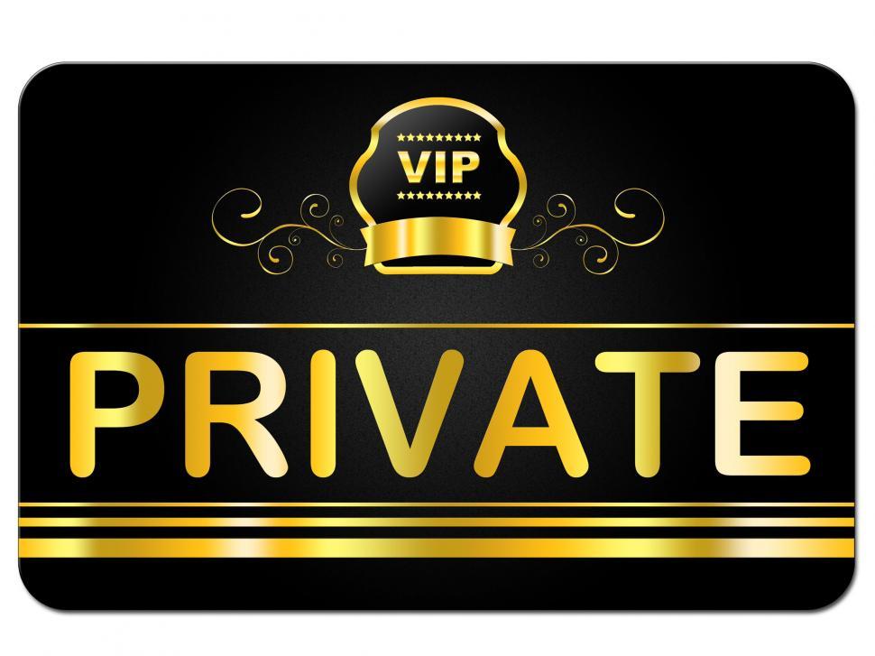 Free Image of Membership Card Indicates Very Important Person And Restricted 
