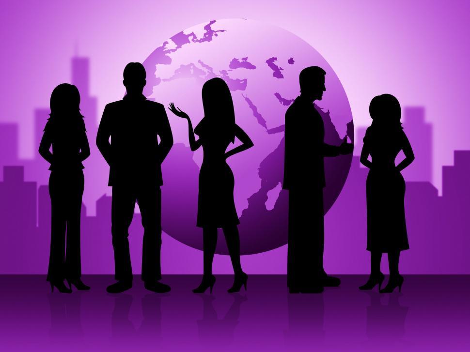 Free Image of Business People Represents Globalization Corporate And Businessm 
