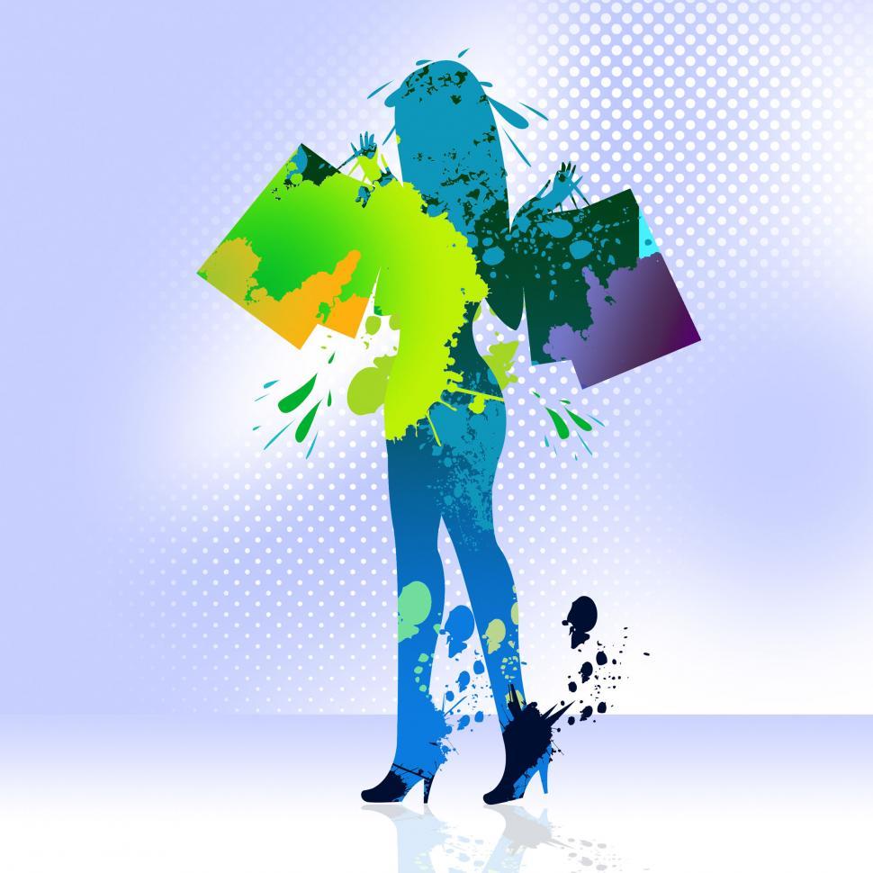 Free Image of Woman Shopping Represents Retail Sales And Adult 