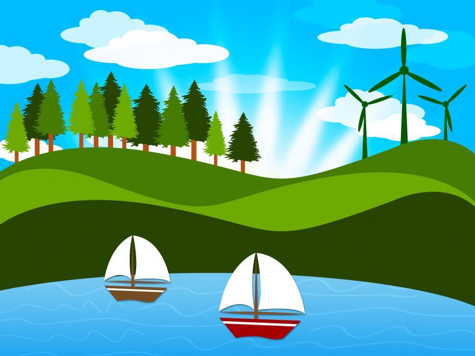 Free Image of Trees Countryside Shows Sailor Natural And Outdoor 