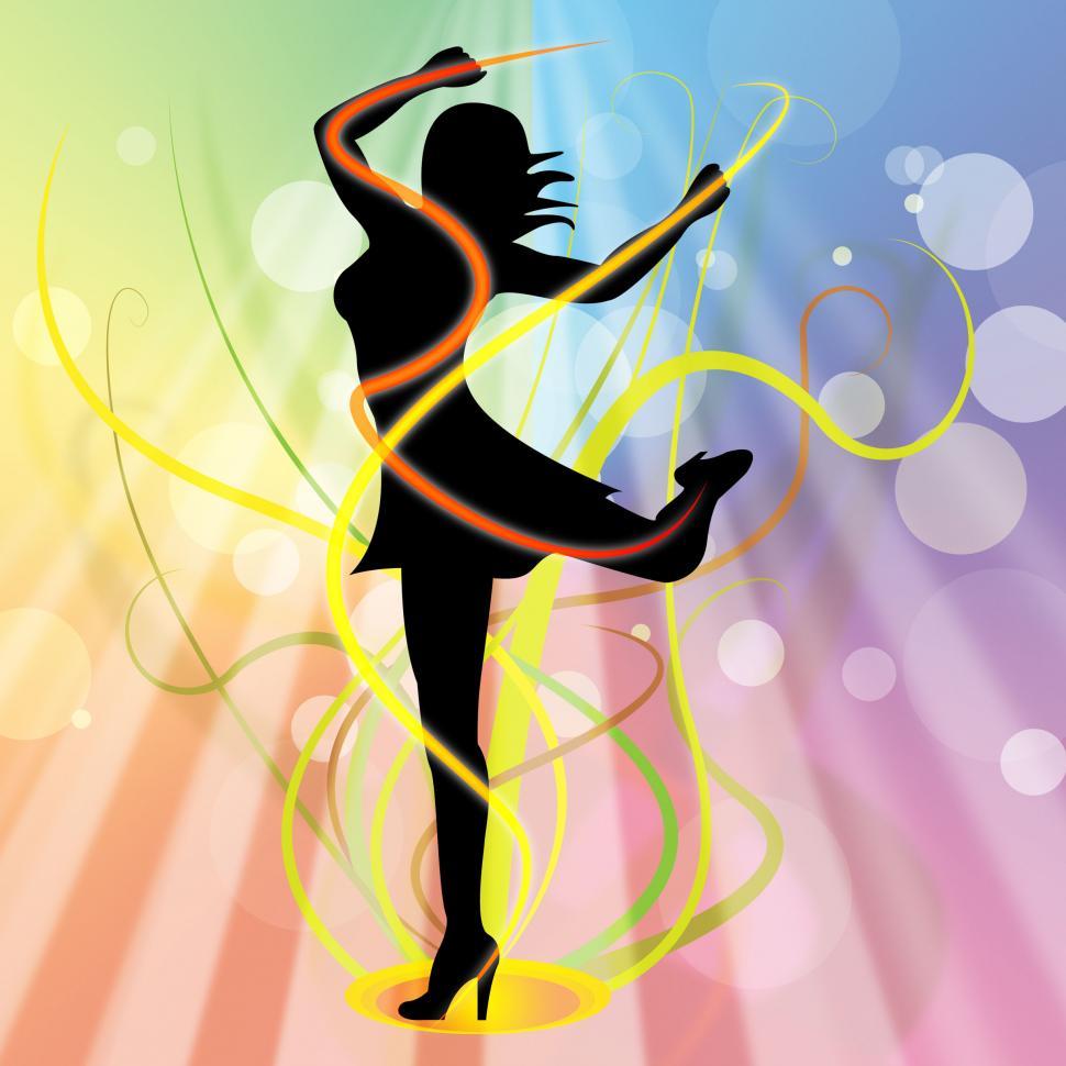 Free Image of Swirl Ballet Represents Young Woman And Twist 
