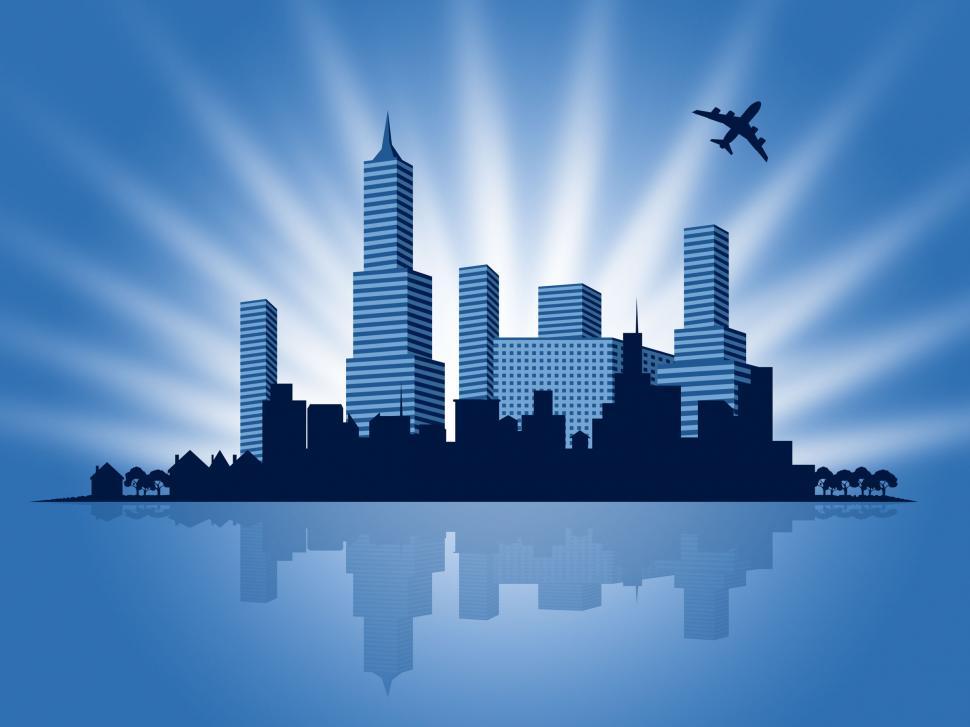 Free Image of Copyspace City Shows Blank Backdrop And Cityscape 