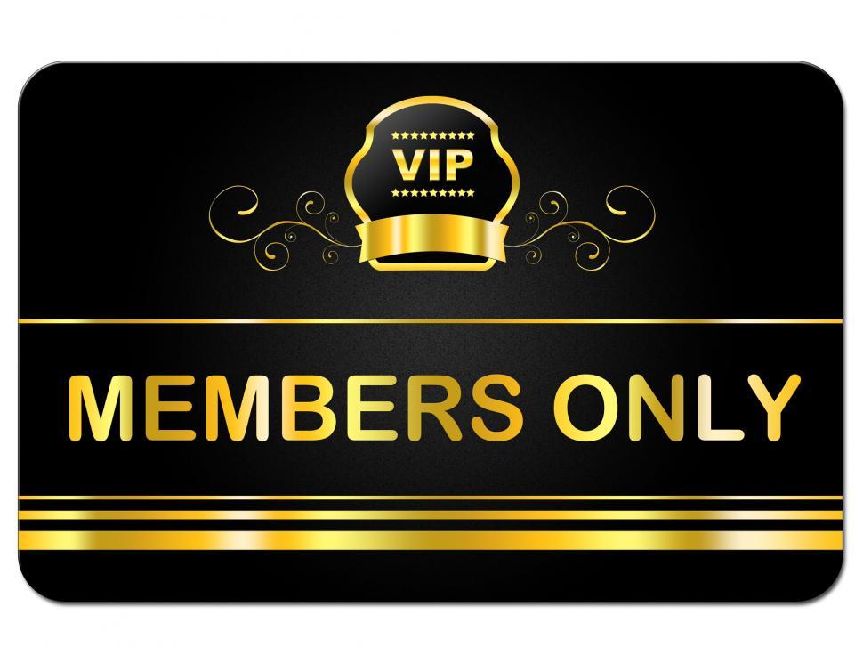Free Image of Membership Card Shows Very Important Person And Celebrity 