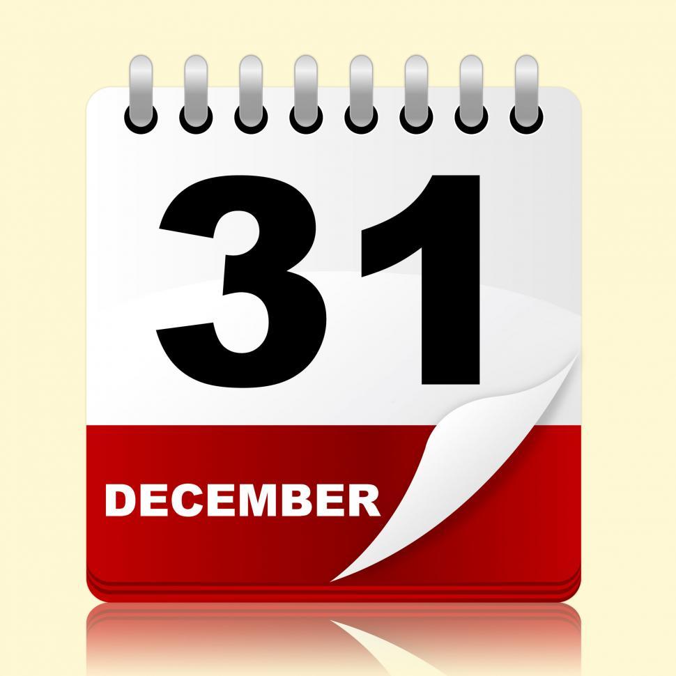 Free Image of New Years Eve Shows Thirty One And Appointment 