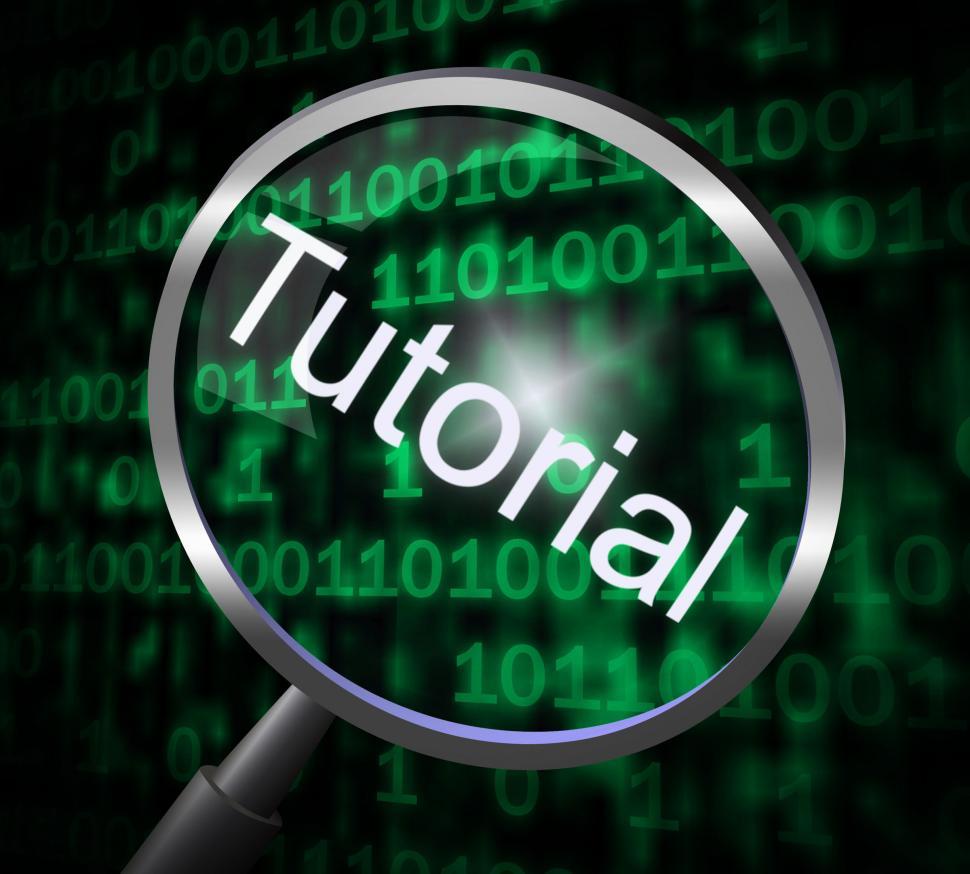 Free Image of Tutorial Magnifier Represents Online Tutorials And Development 