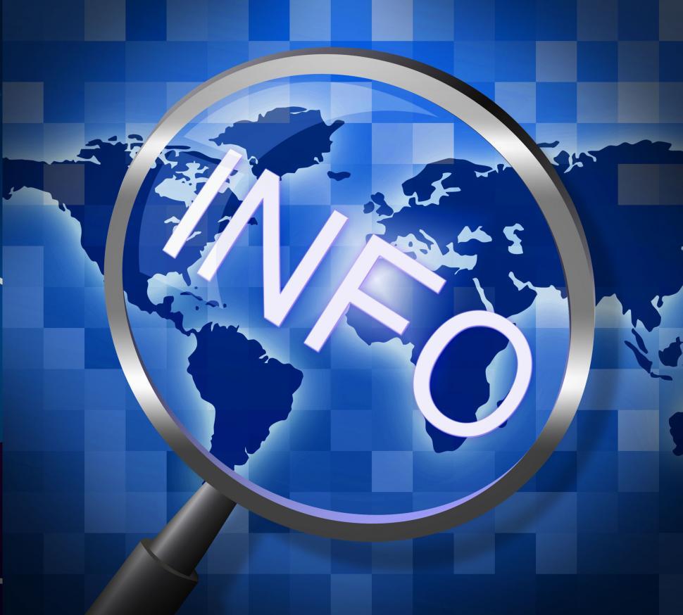 Free Image of Info Magnifier Represents Support Magnification And Search 