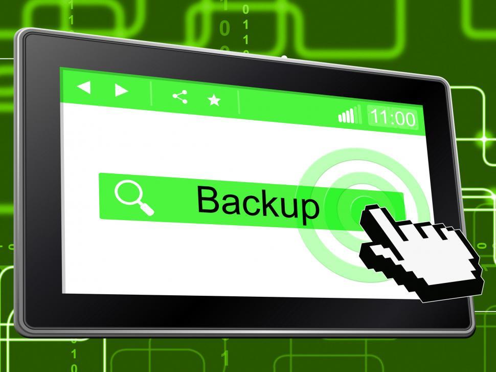 Free Image of Backup Online Shows World Wide Web And Archives 