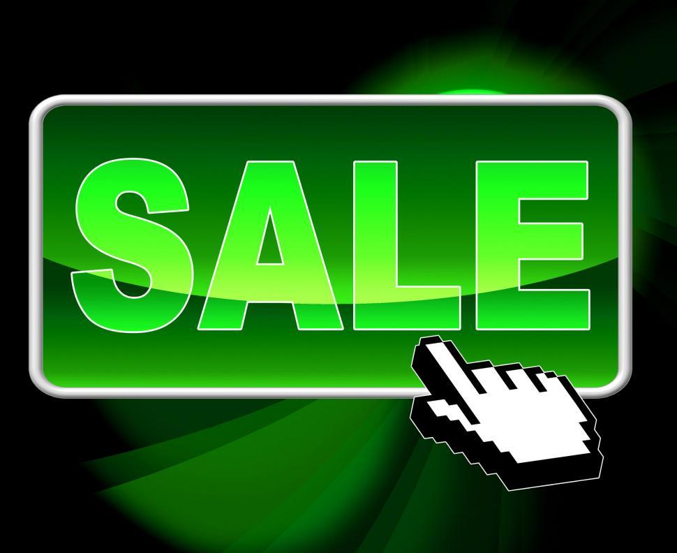 Free Image of Sale Button Means World Wide Web And Searching 