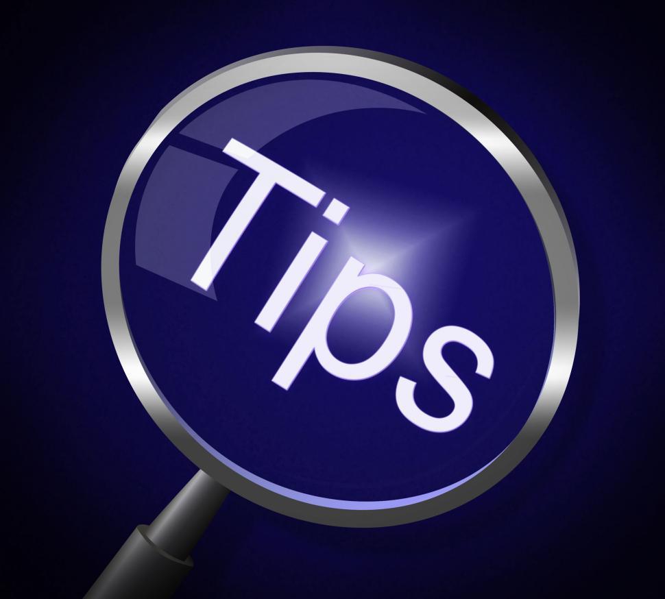Free Image of Magnifier Tips Represents Research Assistance And Instructions 