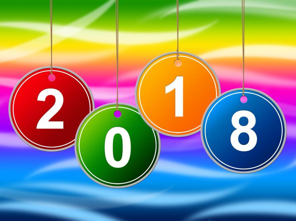 Free Image of New Year Shows Two Thousand Eighteen And Annual 