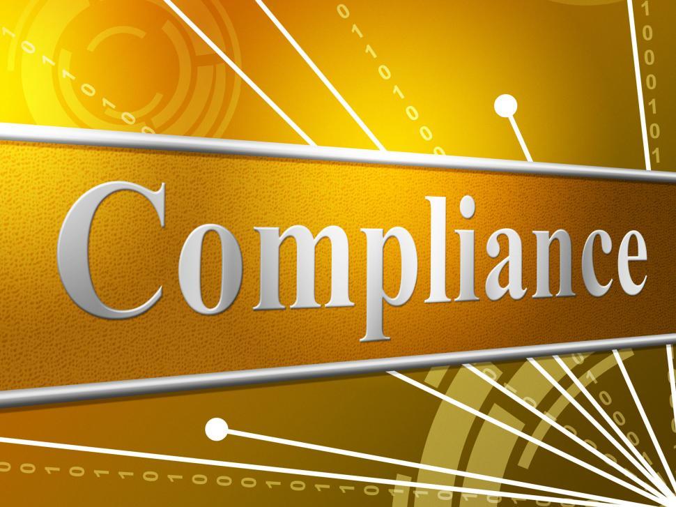 Free Image of Compliance Agreement Indicates Obedience Comply And Consent 