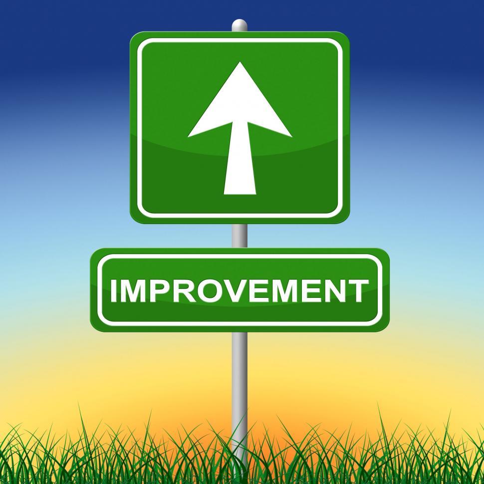 Free Image of Improvement Sign Indicates Message Arrow And Advance 