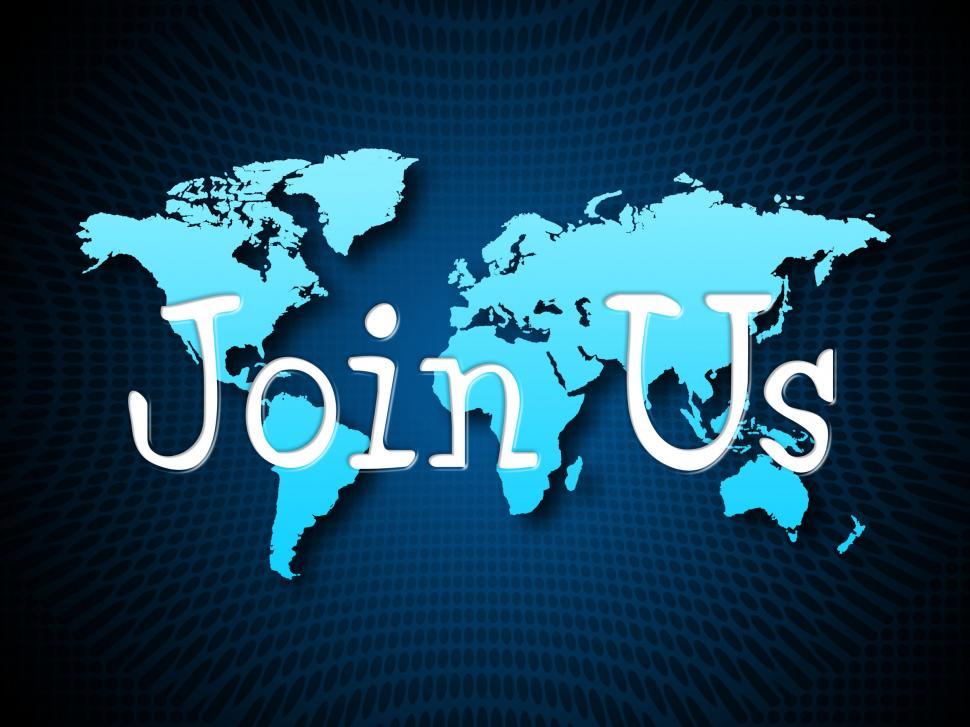 Free Image of Join Us Indicates Sign Up And Admission 