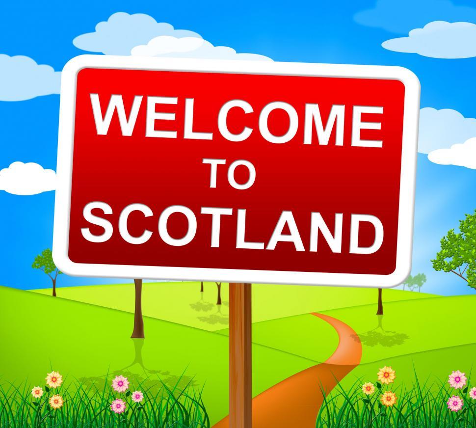 Free Image of Welcome To Scotland Indicates Landscape Environment And Pictures 