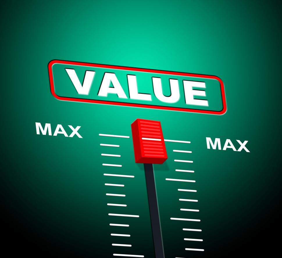 Free Image of Value Max Represents Upper Limit And Cost 