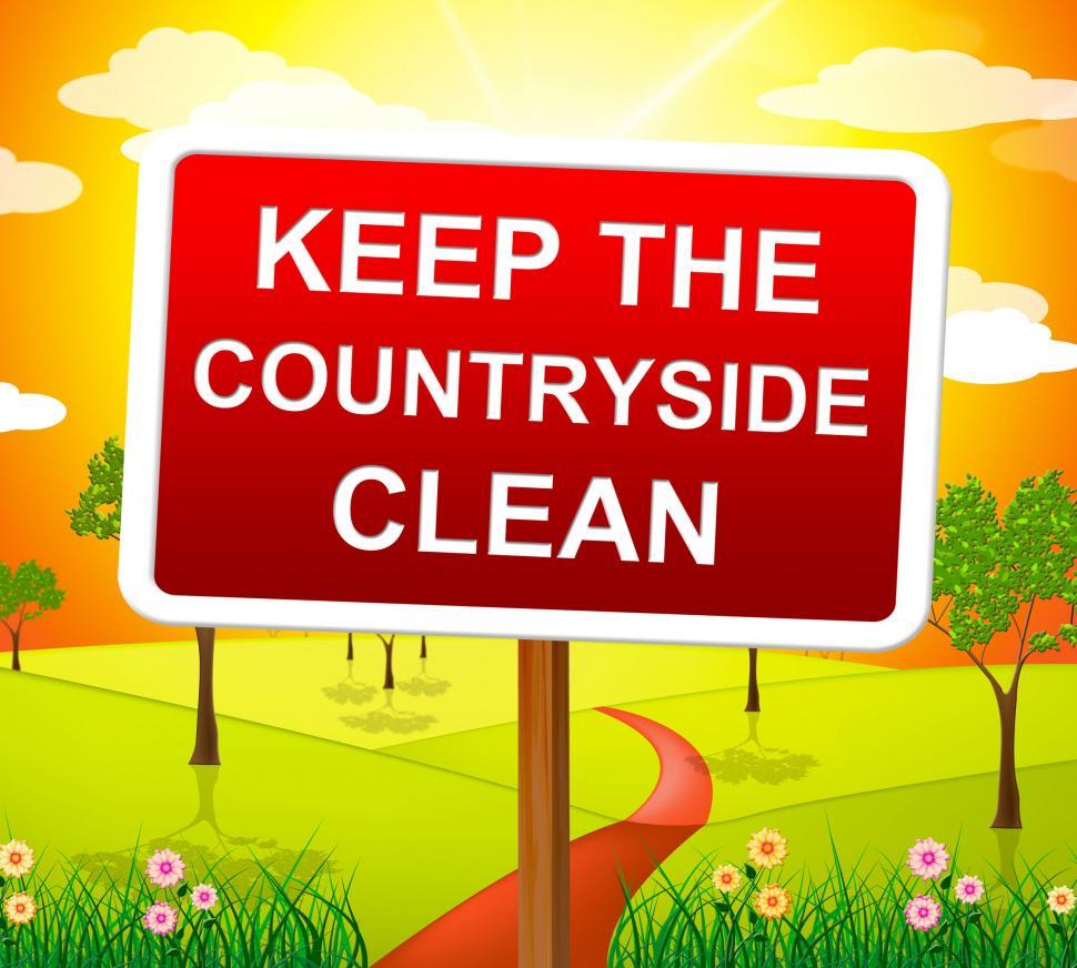 Free Image of Keep Countryside Clean Means Pristine Clear And Landscape 