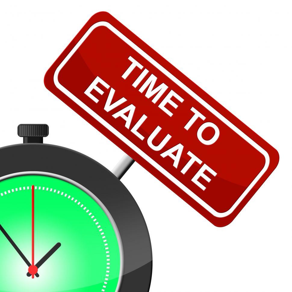 Free Image of Time To Evaluate Indicates Interpret Evaluating And Calculate 