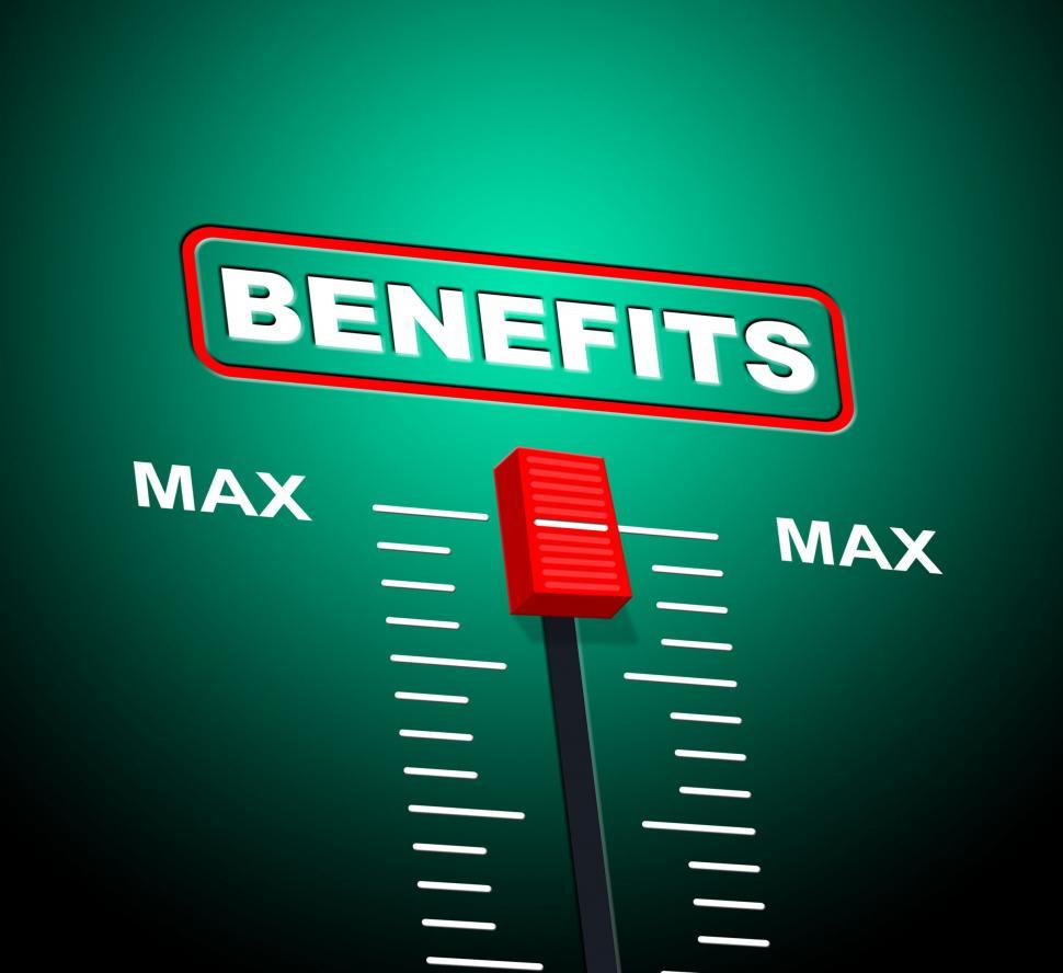 Free Image of Benefits Max Shows Upper Limit And Utmost 
