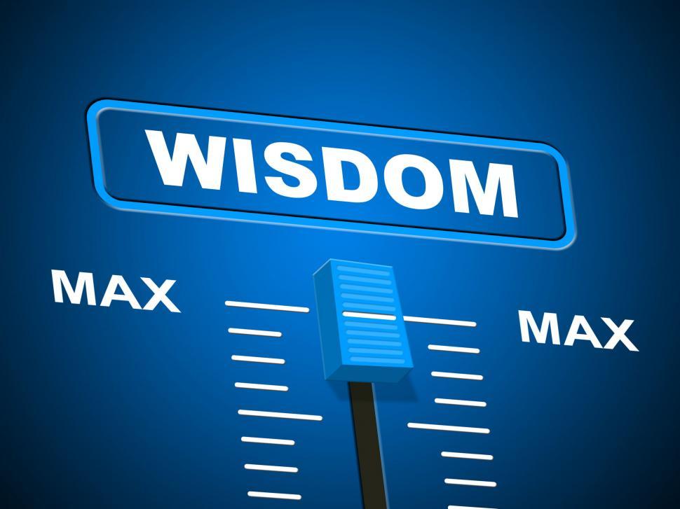 Free Image of Wisdom Max Means Smartness Most And Wise 